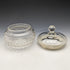 1929 British Vintage Sterling Silver Decorated Cut Glass Jar 351g BM & Co